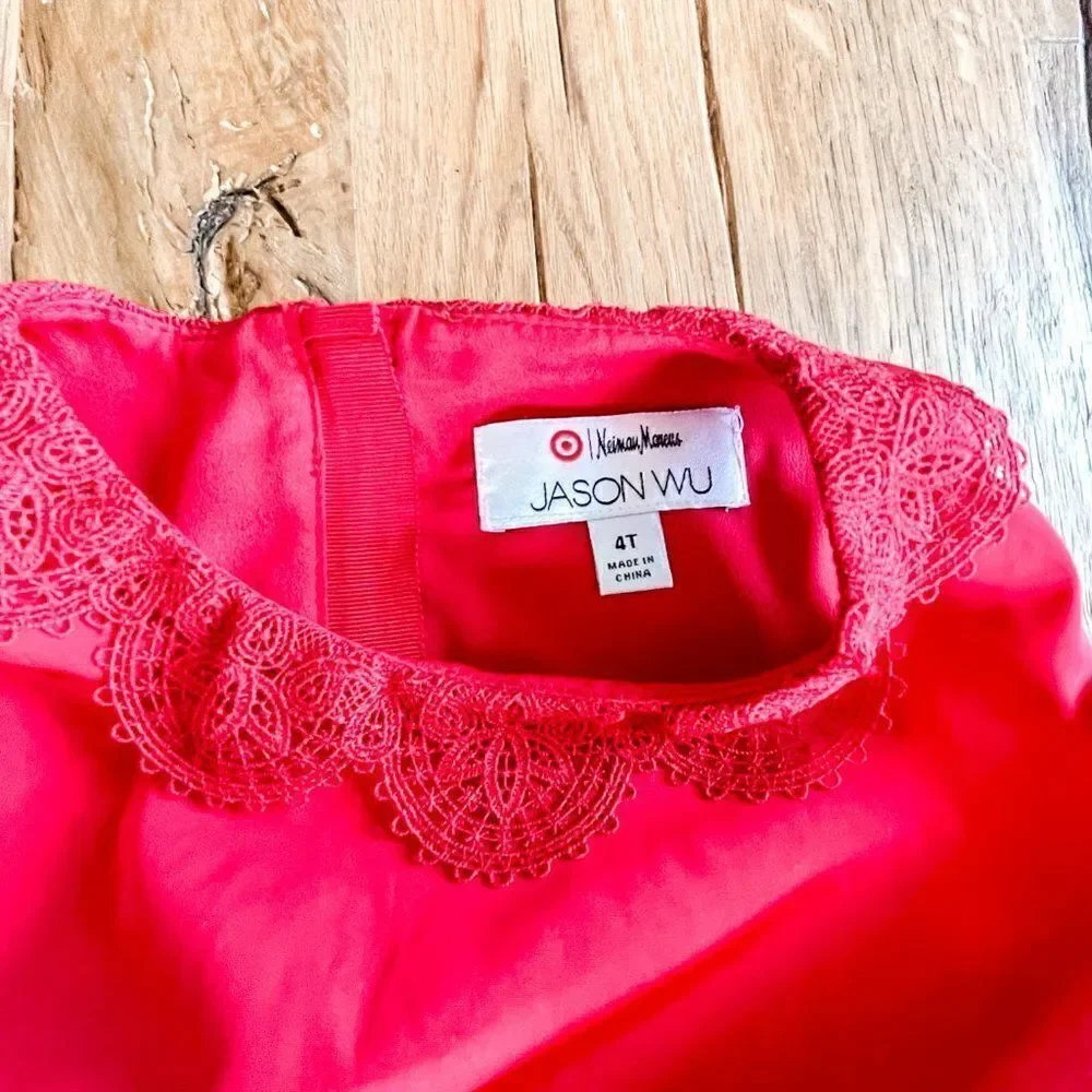 Jason WU Little Girl's Red Neiman Marcus Dress Size 4T